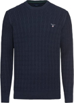 Bilde av GANT GENSER CABLE COTTON C-NECK