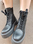 Bilde av STEVE MADDEN BOOTS SKYLAR BLACK LEATHER