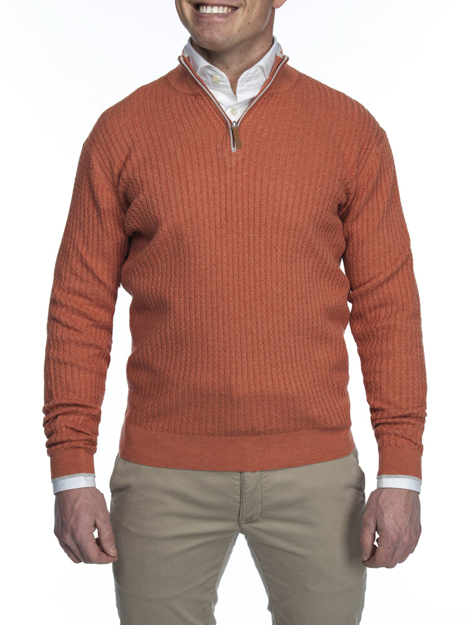 Bilde av HANSEN & JACOB GENSER HALF ZIP CABLE KNIT