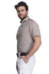 Bilde av HANSEN & JACOB LINEN SHORT SLEEVE SHIRT