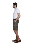 Bilde av HANSEN & JACOB WASHED LINEN CARGO SHORTS