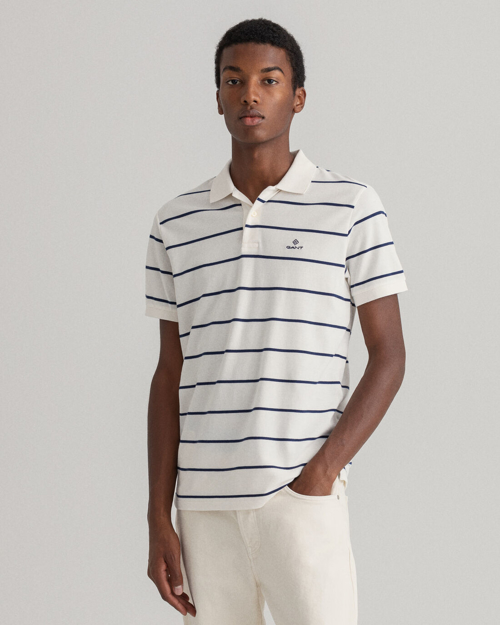 Bilde av GANT BRETON STRIPE PIQUE SS RUGGER