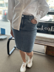 Bilde av ANEMONE DENIM SKIRT SHORT