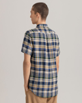 Bilde av GANT REG LINEN MADRAS SS SHIRT