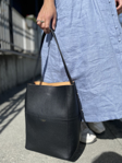 Bilde av JIM RICKEY ZOE TUMBLED LEATHER BAG BLACK ONE SIZE UNI