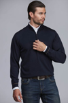 Bilde av HANSEN & JACOB HALFZIP PLAIN MERINO KNIT