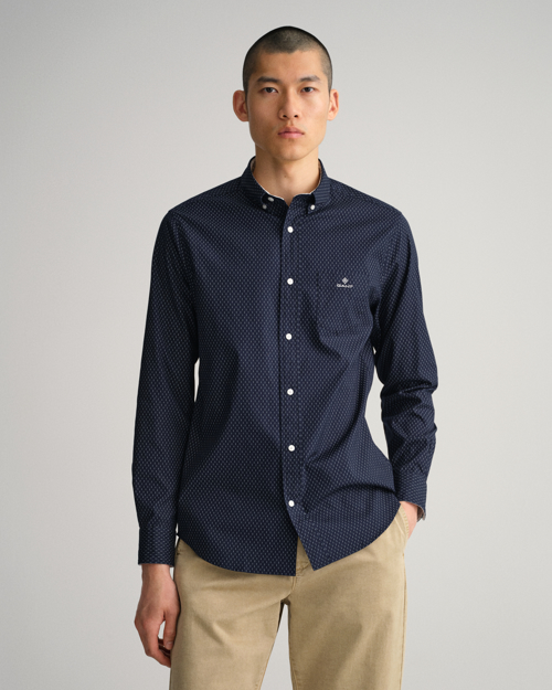 Bilde av GANT REG MICRO PRINT OXFORD SHIRT