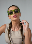 Bilde av OTRA STEP AHEAD SUNGLASSES Green/Smk ONE SIZE DAME