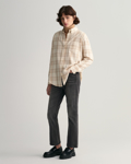 Bilde av GANT DAME D2. RELAXED CHECK FLANNEL SHIRT