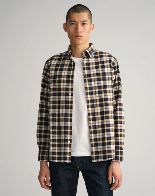 Bilde av GANT REG BRUSHED OXFORD TARTAN SHIRT