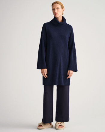 Bilde av GANT DAME LOUNGE ROLLNECK DRESS