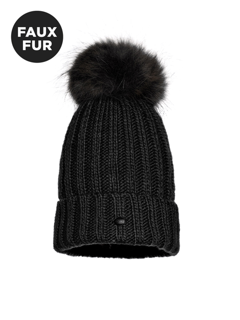 Bilde av GOLDBERGH UNA BEANIE FAUX FUR Black ONE SIZE DAME