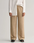 Bilde av GANT DAME LINEN VISCOSE PULL-ON PANTS