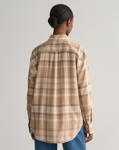 Bilde av GANT DAME RELAXED CHECKED FLANNEL BD SHIRT