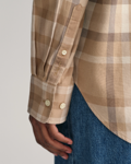 Bilde av GANT DAME RELAXED CHECKED FLANNEL BD SHIRT