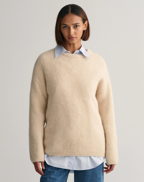 GANT Light Texture C-neck - Knitwear 