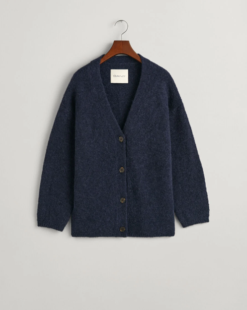 Bilde av GANT DAME HAIRY TEXTURE V-NECK CARDIGAN