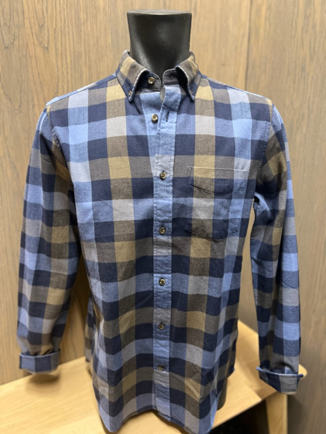 Bilde av GANT HERRE REG HERRINGBONE FLANNEL CHECK SHIRT