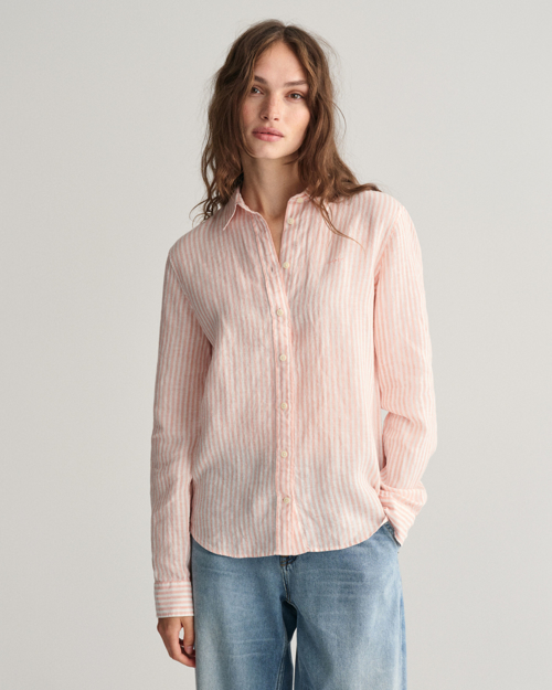 Bilde av GANT DAME REL STRIPED LINEN SHIRT