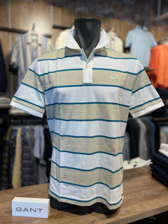 Bilde av GANT HERRE STRIPE PIQUE SS POLO