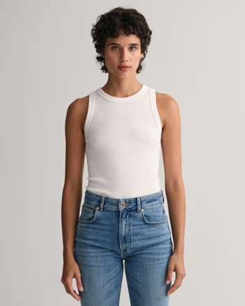 Bilde av GANT DAME HIGH NECK RIB TANK TOP