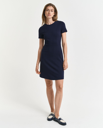 Bilde av GANT W FIT AND FLARE SS JERSEY DRESS