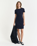 Bilde av GANT W FIT AND FLARE SS JERSEY DRESS