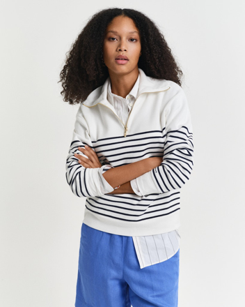 Bilde av GANT W BRETON RIB HALF ZIP SWEAT