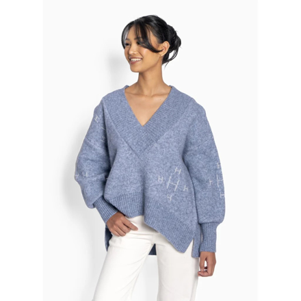 Bilde av HÉST FAM V NECK SWEATER