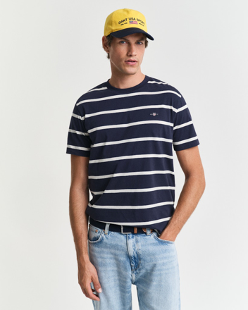 Bilde av GANT H STRIPED SS T-SHIRT