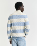 Bilde av GANT STRIPED COTTON CABLE HALF ZIP