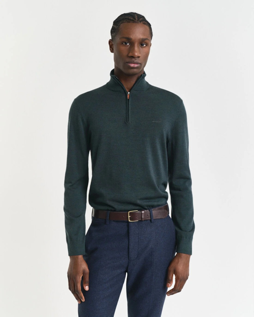 Bilde av GANT EXTRAFINE MERINO WOOL HALF ZIP