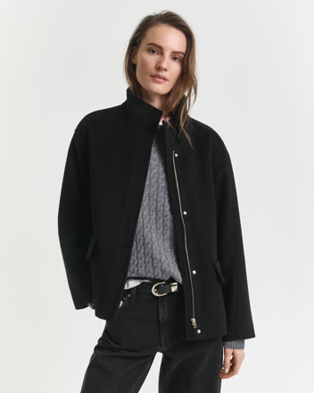 Bilde av GANT SHORT WOOL JACKET WITH ZIP