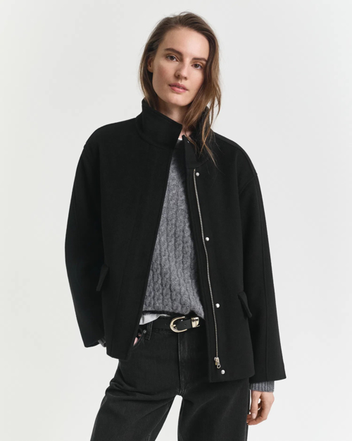 Bilde av GANT SHORT WOOL JACKET WITH ZIP