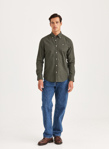 Bilde av MORRIS WATTS FLANNEL SHIRT SLIM FIT