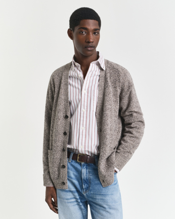 Bilde av GANT M WOOL BLEND MOULINE CARDIGAN