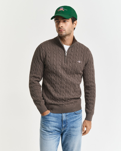 Bilde av GANT M COTTON CABLE HALF ZIP