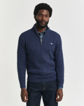 Bilde av GANT M COTTON CABLE HALF ZIP