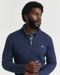 Bilde av GANT M COTTON CABLE HALF ZIP