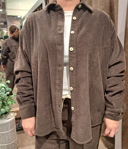 Bilde av AMERICAN VINTAGE W CHEMISE LONGUE AMP ML COL BOUTONNE